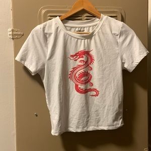 Cute Dragon Crop Top